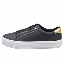 Tommy Hilfiger Essential Vulc Sneaker Womens Casual Trainers in Space Blue - 7