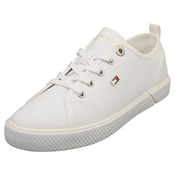 Tommy Hilfiger Vulc Sneaker Womens Casual Trainers in White - 6.5