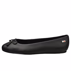 Tommy Hilfiger Essential Chic Womens Ballerina Shoes in Black - 6.5