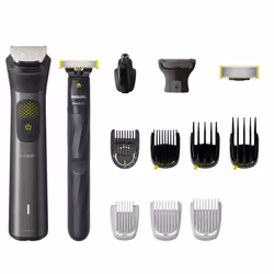 Philips All-in-One Trimmer MG9550/15 Series 9000, Grey, 0.2 mm, 2 cm, 0.2 mm, Beard, Ear, Face, Moustache, Nose, Battery