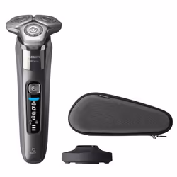 Philips SHAVER Series 8000 S8697/35 Wet and Dry electric shaver, Rotation shaver, Chrome, SteelPrecision blades, Daily Care, ...