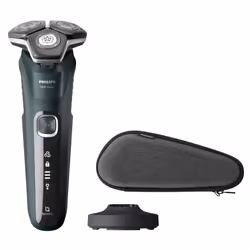 Philips SHAVER Series 5000 S5884/35 Wet and Dry electric shaver, Rotation shaver, Green, SteelPrecision blades, SH71, 2 year( ...