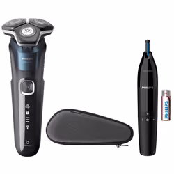 Philips SHAVER Series 5000 S5889/11 Wet and Dry electric shaver, Rotation shaver, Brown, SteelPrecision blades, Stainless ste ...