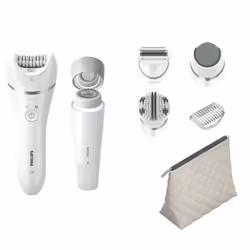 Philips Beauty Set Series 9000 BRE770/92 For the whole body, White, 32 tweezers, Ceramic, Abdomen, Armpit, Back thigh, Bikini ...
