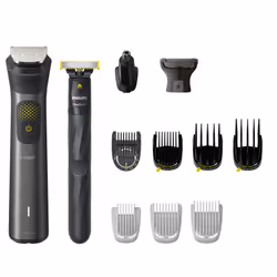 Philips All-in-One Trimmer MG9530/15 Series 9000, Grey, 0.2 mm, 2 cm, 0.2 mm, Beard, Ear, Face, Moustache, Nose, Battery