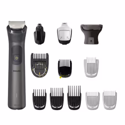 Philips All-in-One Trimmer MG7920/15 Series 7000, Grey, 0.5 mm, 1.6 cm, 0.2 mm, Beard, Ear, Nose, Battery
