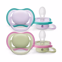 Philips AVENT ultra air SCF085/24 Soother, Classic baby pacifier, Orthodontic, Silicone, Boy/Girl, Dishwasher proof