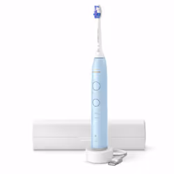 Philips 6100 HX7406/02 Rechargeable Sonic Toothbrush, Adult, Sonic toothbrush, 62000 movements per minute, Blue, 2 min, Oval