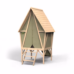 EXIT Yuki 300, Playhouse on poles, 2 yr(s), Slide, Green, Natural