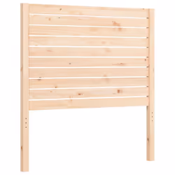 vidaXL Bed Frame Bed Base Platform Bed with Headboard Small Single Solid Wood - natural, 75 x 190 cm - Additional view 7