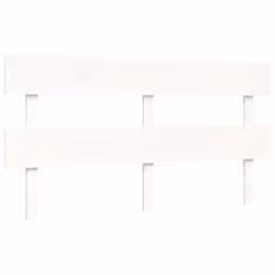 vidaXL Bed Frame Bedroom Platform Bed Frame Bedstead with Headboard Solid Wood - white, 160 x 200 cm - Additional view 7