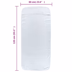 vidaXL Beach Towels Bath Towels Travel Bathroom Swim Towels Fabric 400 GSM - white, 60 x 135 cm/ 4 pcs - Additional view 2
