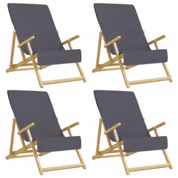 vidaXL Beach Towels Bath Towels Travel Bathroom Swim Towels Fabric 400 GSM - anthracite, 60 x 135 cm/ 4 pcs