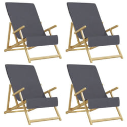 vidaXL Beach Towels Bath Towels Travel Bathroom Swim Towels Fabric 400 GSM - anthracite, 60 x 135 cm/ 4 pcs