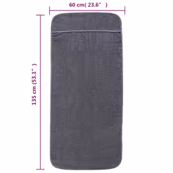 vidaXL Beach Towels Bath Towels Travel Bathroom Swim Towels Fabric 400 GSM - anthracite, 60 x 135 cm/ 6 pcs - Additional view 6