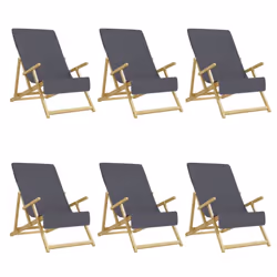 vidaXL Beach Towels Bath Towels Travel Bathroom Swim Towels Fabric 400 GSM - anthracite, 60 x 135 cm/ 6 pcs - Additional view 7