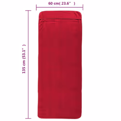 vidaXL Beach Towels Bath Towels Travel Bathroom Swim Towels Fabric 400 GSM - red, 60 x 135 cm/ 4 pcs
