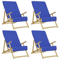vidaXL Beach Towels Bath Towels Travel Bathroom Swim Towels Fabric 400 GSM - blue, 60 x 135 cm/ 4 pcs