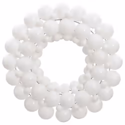 vidaXL Christmas Wreath Christmas Garland Xmas Wreath Decor 45 cm Polystyrene - white