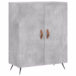 vidaXL Highboard Sideboard Storage Cabinet Side Cabinet Black Engineered Wood - concrete grey, 2 doors - Additional view 6