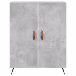 vidaXL Highboard Sideboard Storage Cabinet Side Cabinet Black Engineered Wood - concrete grey, 2 doors - Additional view 7