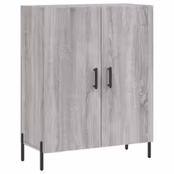vidaXL Highboard Sideboard Storage Cabinet Side Cabinet White Engineered Wood - grey sonoma, 2 doors - Additional view 6