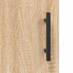 vidaXL Highboard Sideboard Storage Cabinet Side Cabinet White Engineered Wood - sonoma oak, 2 doors - Additional view 9