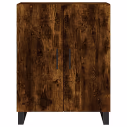 vidaXL Highboard Sideboard Storage Cabinet Side Cabinet White Engineered Wood - smoked oak, 2 doors - Additional view 7