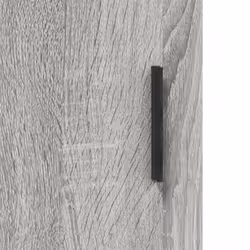 vidaXL Highboard Sideboard Storage Cabinet Side Cabinet White Engineered Wood - grey sonoma, 2 glass doors - Additional view 9