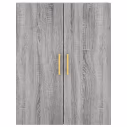 vidaXL Highboard Sideboard Storage Cabinet Side Cabinet White Engineered Wood - grey sonoma, 3 drawers - Additional view 5