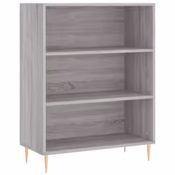 vidaXL Highboard Sideboard Storage Cabinet Side Cabinet White Engineered Wood - grey sonoma, 3 shelves - Additional view 6