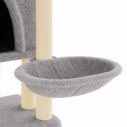 vidaXL Cat Tree with Sisal Scratching Posts Cat Scratch Tower Climber Dark Grey - light grey - Additional view 6