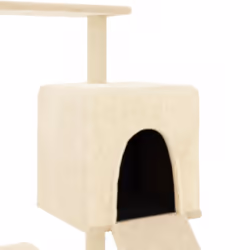 vidaXL Cat Tree Cat Tower with Sisal Scratching Posts Cat Cando Light Grey - cream - Additional view 5
