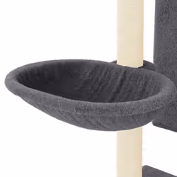 vidaXL Cat Tree Cat Tower with Sisal Scratching Posts Cat Cando Light Grey - dark grey - Additional view 5