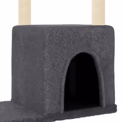vidaXL Cat Tree with Sisal Scratching Posts Cat Scratching Tower Cat Climber - dark grey - Additional view 5