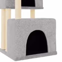 vidaXL Cat Tree Cat Tower with Sisal Scratching Posts Cat Cando Light Grey - light grey - Additional view 5