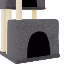 vidaXL Cat Tree Cat Tower with Sisal Scratching Posts Cat Cando Light Grey - dark grey - Additional view 5