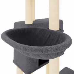 vidaXL Cat Tree Cat Tower with Sisal Scratching Posts Cat Cando Light Grey - dark grey - Additional view 6