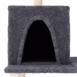 vidaXL Cat Tree with Sisal Scratching Posts Pet Cat Scratch Tower Light Grey - dark grey - Additional view 4