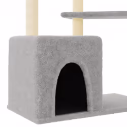 vidaXL Cat Tree Cat Tower with Sisal Scratching Posts Cat Cando Light Grey - light grey - Additional view 5