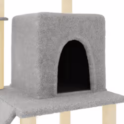 vidaXL Cat Tree Cat Tower with Sisal Scratching Posts Cat Cando Light Grey - light grey - Additional view 5