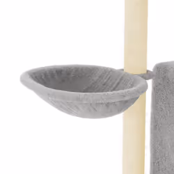 vidaXL Cat Tree Cat Tower with Sisal Scratching Posts Cat Cando Light Grey - light grey - Additional view 6