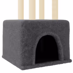 vidaXL Cat Tree Cat Tower with Sisal Scratching Posts Activity Centre Cream - dark grey - Additional view 5