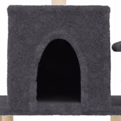 vidaXL Cat Tree with Sisal Scratching Posts Cat Scratch Tower Climbing Tree - dark grey - Additional view 6