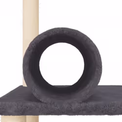 vidaXL Cat Tree with Sisal Scratching Posts Cat Scratch Tower Climbing Tree - dark grey - Additional view 6