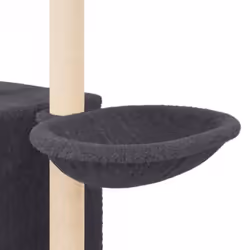 vidaXL Cat Tree with Sisal Scratching Posts Cat Scratch Tower Climbing Tree - dark grey - Additional view 7