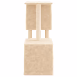 vidaXL Cat Tree with Sisal Scratching Posts Cat Tower Pet Cat Climbing Tree - cream - Additional view 4