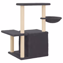 vidaXL Cat Tree with Sisal Scratching Posts Cat Tower Pet Cat Climbing Tree - dark grey - Additional view 5