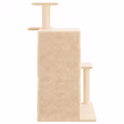 vidaXL Cat Tree with Sisal Scratching Posts Cat Tower Pet Cat Climbing Tree - cream - Additional view 4