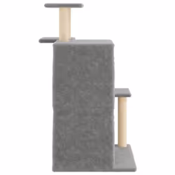vidaXL Cat Tree with Sisal Scratching Posts Cat Tower Climbing Tree Light Grey - Additional view 4
